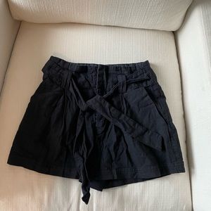 Black Linen Free People Shorts